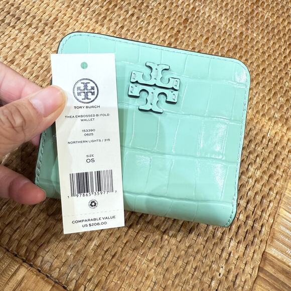 Tory Burch Thea Bifold Wallet 153390 In Northern Lights - Picture 8 of 8